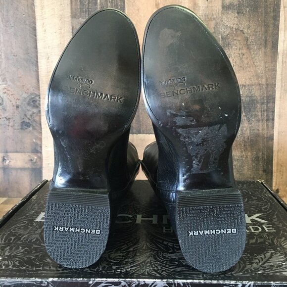 Old Gringo Amarillo 10” MK2293-1 Black Smooth Ostrich Cowboy Boots Mens 9 D - Picture 2 of 12